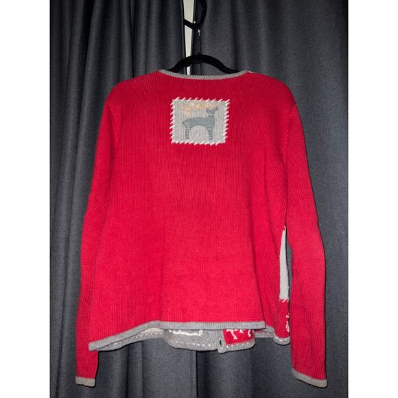 Ugly Christmas Sweater Xmas Cardigan Size Medium - Picture 3 of 3